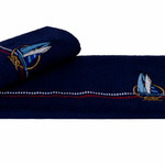 Полотенце Hobby MARINA синий парусник 50х90, фото, фотография
