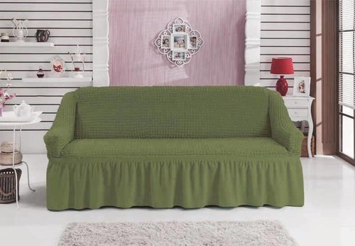 Чехол на диван Bulsan BURUMCUK зелёный трёхместный, фото, фотография