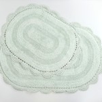 Набор ковриков для ванной Modalin DIANA светло-зелёный 45х60, 50х80, фото, фотография