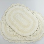 Набор ковриков для ванной Modalin DIANA кремовый 45х60, 50х80, фото, фотография