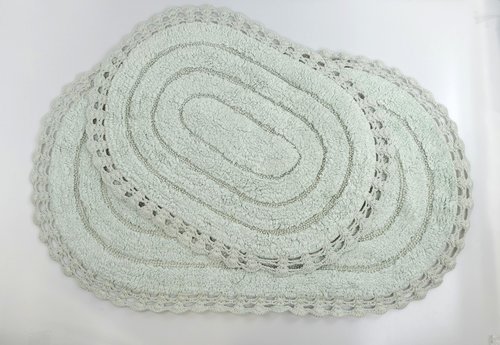 Набор ковриков для ванной Modalin YANA хлопок ментол, фото, фотография