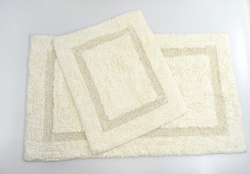 Набор ковриков для ванной Modalin KARLA кремовый 50х60, 60х100, фото, фотография