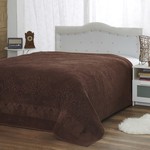 Махровая простынь, одеяло, покрывало Modalin MEDUSA коричневый 200х220, фото, фотография