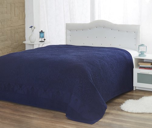 Махровая простынь, одеяло, покрывало Modalin MEDUSA синий 160х220, фото, фотография