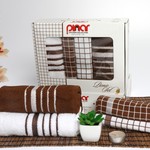 Набор полотенец Pinar PICNIC SET коричневый 40х60 4 шт., фото, фотография