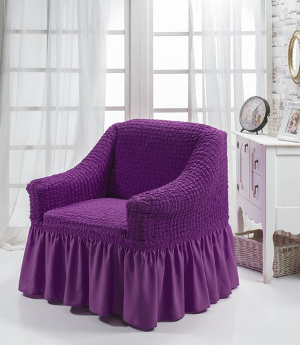 Чехол на кресло Bulsan BURUMCUK фиолетовый, фото, фотография
