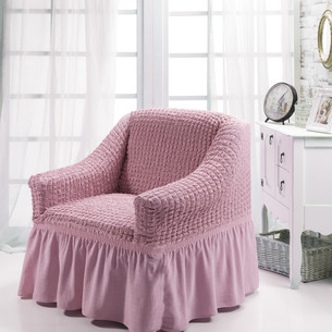 Чехол на кресло Bulsan BURUMCUK светло-розовый
