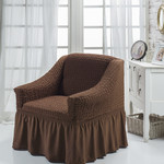 Чехол на кресло Bulsan BURUMCUK коричневый, фото, фотография