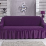 Чехол на диван Bulsan BURUMCUK фиолетовый двухместный, фото, фотография