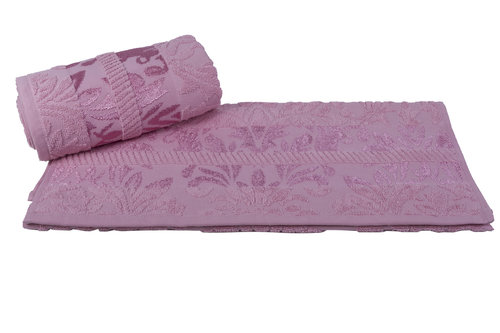 Полотенце для ванной Hobby Home Collection VERSAL хлопковая махра розовый 100х150, фото, фотография