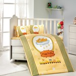 Набор в детскую кроватку Hobby Home Collection BAMBAM хлопковый поплин жёлтый, фото, фотография