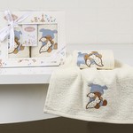 Набор полотенец детских в подарочной упаковка Karna BAMBINO махра голубой V1 30х50, фото, фотография