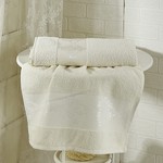 Полотенце для ванной Karna DORA махра хлопок кремовый 50х90, фото, фотография