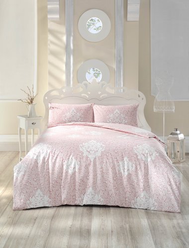 Постельное белье Altinbasak SNAZZY ранфорс хлопок розовый 1,5 спальный, фото, фотография