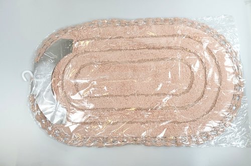 Коврик для ванной Modalin YANA хлопок светло-серый 60х100, фото, фотография