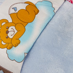 Постельное белье для новорожденных с покрывалом Hobby Home Collection BAMBAM хлопковый поплин голубой, фото, фотография
