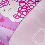 Постельное белье для новорожденных с покрывалом Hobby Home Collection LITTLE SHEEP хлопковый поплин розовый, фото, фотография