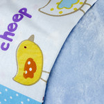 Постельное белье для новорожденных с покрывалом Hobby Home Collection ZOO хлопковый поплин голубой, фото, фотография