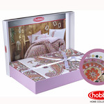Постельное белье Hobby Home Collection GIULIA хлопковый поплин розовый 1,5 спальный, фото, фотография