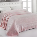 Махровая простынь-одеяло-покрывало Pupilla ELIT махра бамбук розовый 160х220, фото, фотография