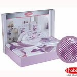 Постельное белье Hobby Home Collection SUENO хлопковый поплин лиловый 1,5 спальный, фото, фотография