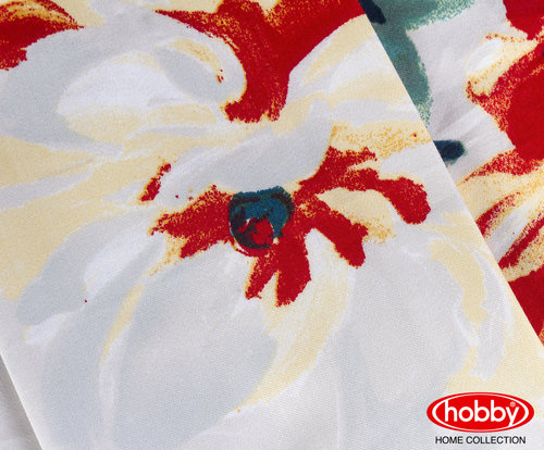 Постельное белье Hobby LAVIDA сатин хлопок красный евро, фото, фотография