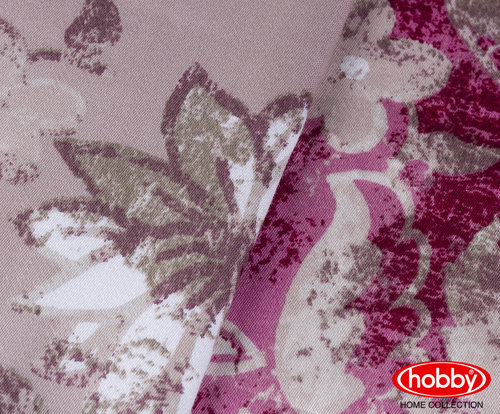 Постельное белье Hobby ROMINA сатин хлопок розовый евро, фото, фотография