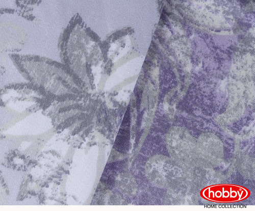 Постельное белье Hobby ROMINA сатин хлопок лиловый евро, фото, фотография