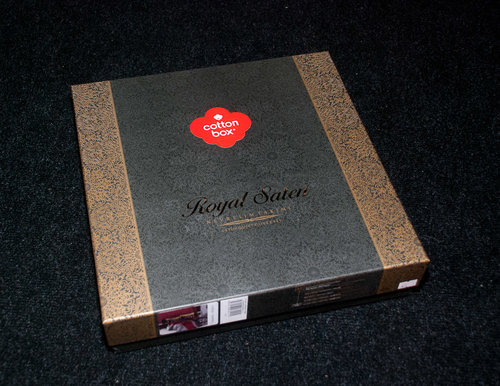 Постельное белье Cotton Box ROYAL SATEN AZRA сатин хлопок бордовый евро, фото, фотография