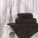 Полотенце для ванной Karna MORA микрокоттон хлопок коричневый 40х60, фото, фотография