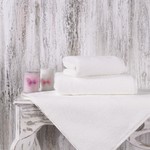Полотенце для ванной Karna MORA микрокоттон хлопок кремовый 40х60, фото, фотография