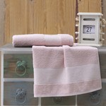 Полотенце для ванной Karna LAUREN махра хлопок пудра 70х140, фото, фотография