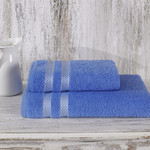 Полотенце для ванной Karna PETEK хлопковая махра голубой 70х140, фото, фотография