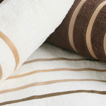 Подарочный набор полотенец Altinbasak DOLCE махра хлопок 50х90 2 шт., 70х140 2 шт. кремовый+коричневый, фото, фотография