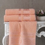 Полотенце для ванной Karna REBEKA махра хлопок абрикосовый 70х140, фото, фотография