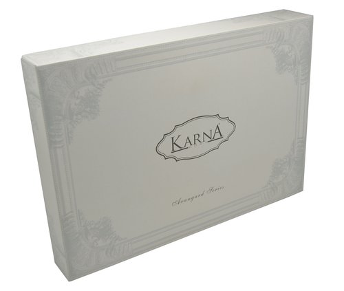 Постельное белье Karna DELUX ARION сатин хлопок 1,5 спальный, фото, фотография