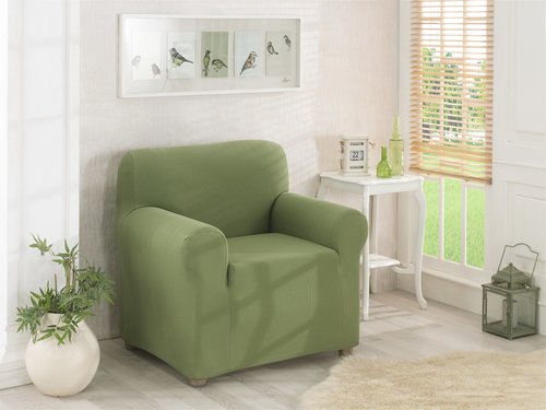 Чехол на кресло Karna NAPOLI зелёный, фото, фотография