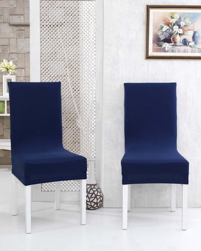 Набор чехлов на стулья 2 шт. Karna NAPOLI синий, фото, фотография