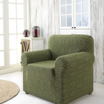 Чехол на кресло Karna MILANO трикотаж зелёный, фото, фотография