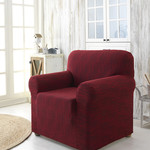Чехол на кресло Karna ROMA трикотаж бордовый, фото, фотография