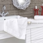 Полотенце для ванной Karna GREK махра бамбук+хлопок кремовый 70х140, фото, фотография