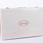 Покрывало Karna ROSSES жаккард кремовый 260х270, фото, фотография