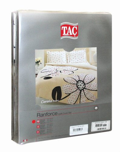 Постельное белье TAC RANFORCE CLEMENTINE хлопковый ранфорс лиловый 1,5 спальный, фото, фотография
