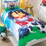 Детское постельное белье TAC GARFIELD FOOTBALL хлопковый ранфорс 1,5 спальный, фото, фотография