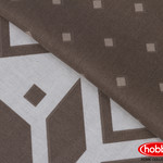 Постельное белье Hobby Home Collection CARLA хлопковый поплин коричневый семейный, фото, фотография