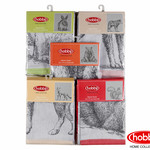 Набор кухонных полотенец Hobby Home Collection PRINT хлопок bear персиковый 50х70 2 шт., фото, фотография