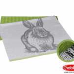 Набор кухонных полотенец Hobby Home Collection PRINT хлопок rabbit, зелёный 50х70 2 шт., фото, фотография