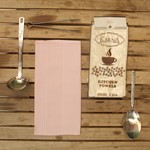 Набор кухонных полотенец Karna MEDLEY хлопковая вафля розовый, фото, фотография