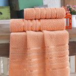 Полотенце для ванной Karna JASMIN хлопковая махра абрикосовый 70х140, фото, фотография