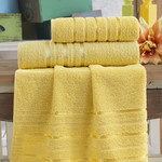 Полотенце для ванной Karna JASMIN хлопковая махра жёлтый 50х100, фото, фотография